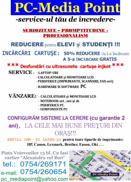 Vanzare si service calculatoare, monitoare lcd, laptop-uri si periferice - Pret | Preturi Vanzare si service calculatoare, monitoare lcd, laptop-uri si periferice