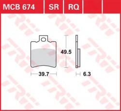 MCB674 - placute de frana Lucas TRW - fata - Pret | Preturi MCB674 - placute de frana Lucas TRW - fata