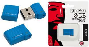 Stick memorie USB Kingston DataTraveler Micro 8GB Blue DTMC/8GB - Pret | Preturi Stick memorie USB Kingston DataTraveler Micro 8GB Blue DTMC/8GB