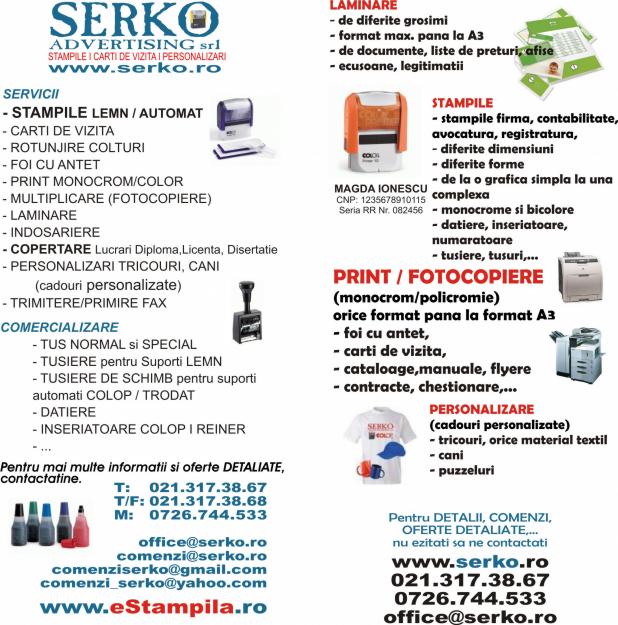 www.stampile-ieftine.ro I Multiplicare acte 0726744533 - Pret | Preturi www.stampile-ieftine.ro I Multiplicare acte 0726744533