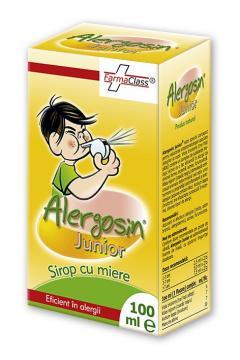 Alergosin Junior Sirop cu Miere 100ml - Pret | Preturi Alergosin Junior Sirop cu Miere 100ml