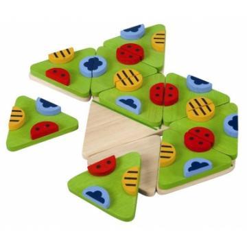 Plan Toys Preschool jucarii educative TRIMINO BUGS - Pret | Preturi Plan Toys Preschool jucarii educative TRIMINO BUGS