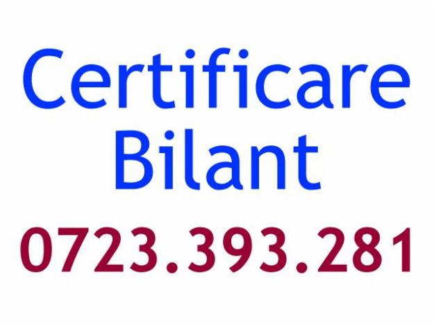 Certificare Bilant - Pret | Preturi Certificare Bilant