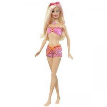 Papusa Barbie la plaja Mattel - Pret | Preturi Papusa Barbie la plaja Mattel