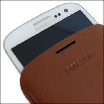 Samsung Galaxy S3 i9300 Leather Pouch Brown - Pret | Preturi Samsung Galaxy S3 i9300 Leather Pouch Brown