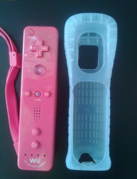 Telecomanda roz Wii cu Motion Plus incorporat + Snur + Husa silicon - Pret | Preturi Telecomanda roz Wii cu Motion Plus incorporat + Snur + Husa silicon