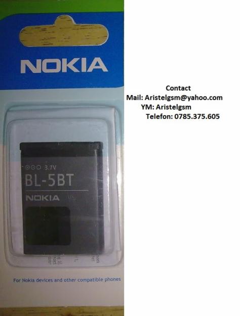 BATERIE NOKIA 2600 classic 7510 Supernova N75 ORIGINALA SIGILATA BL-5BT - Pret | Preturi BATERIE NOKIA 2600 classic 7510 Supernova N75 ORIGINALA SIGILATA BL-5BT