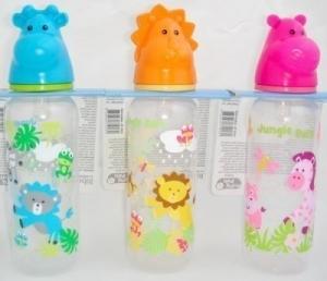 Biberon Primii Pasi Jungle Pals, capac forma animale, 250 ml, fara BPA - Pret | Preturi Biberon Primii Pasi Jungle Pals, capac forma animale, 250 ml, fara BPA