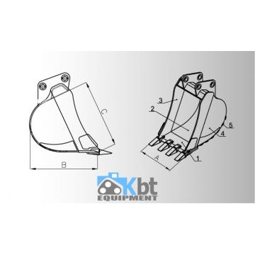 Cupe standard de excavator 19-21 t - Pret | Preturi Cupe standard de excavator 19-21 t