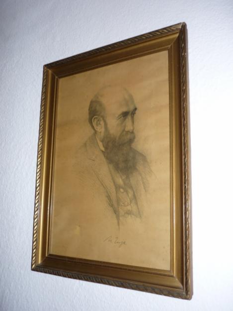 Vand tablou portret N.Iorga in carbune 1922 semnat in original de N. Iorga - Pret | Preturi Vand tablou portret N.Iorga in carbune 1922 semnat in original de N. Iorga