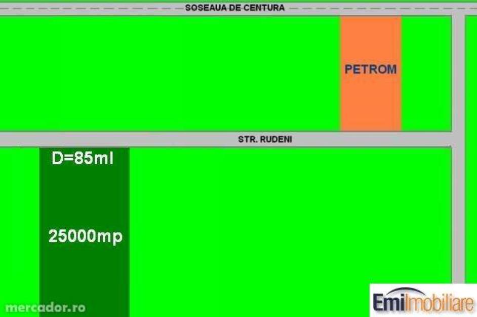 Centura chitila(str. rudeni) teren constructii 25000mp - Pret | Preturi Centura chitila(str. rudeni) teren constructii 25000mp