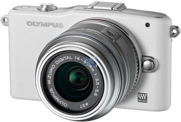 Olympus PEN E-PM1 Alb EZ-M1442 II R Argintiu Bonus: Obiectiv Olympus 14-42mm 1:3.5-5.6 II R Negru + Card 4GB + Transport Gratuit - Pret | Preturi Olympus PEN E-PM1 Alb EZ-M1442 II R Argintiu Bonus: Obiectiv Olympus 14-42mm 1:3.5-5.6 II R Negru + Card 4GB + Transport Gratuit