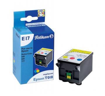 Cartus PELIKAN 337542 color compatibil cu Epson T018 - Pret | Preturi Cartus PELIKAN 337542 color compatibil cu Epson T018