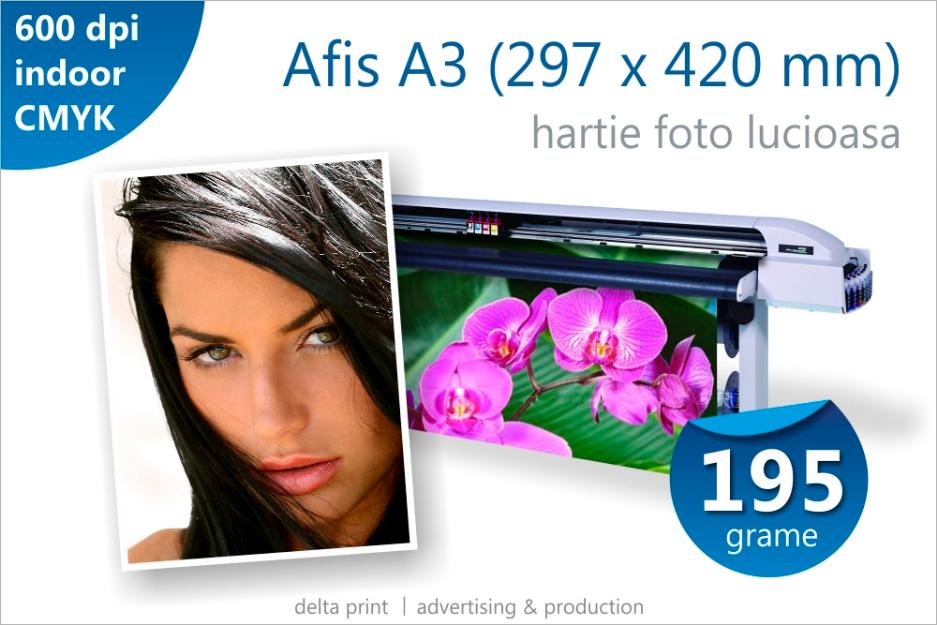 Afis A3 - 4 lei Print indoor pe hartie fotografica lucioasa 195g - Pret | Preturi Afis A3 - 4 lei Print indoor pe hartie fotografica lucioasa 195g