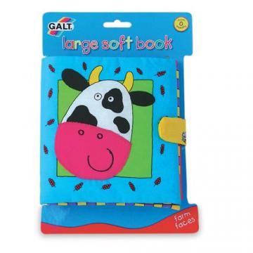 Galt - Large Soft Book - Farm Faces - Pret | Preturi Galt - Large Soft Book - Farm Faces