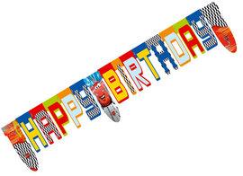 Banner litere decupate HAPPY BIRTHDAY model CARS RACERS - Pret | Preturi Banner litere decupate HAPPY BIRTHDAY model CARS RACERS