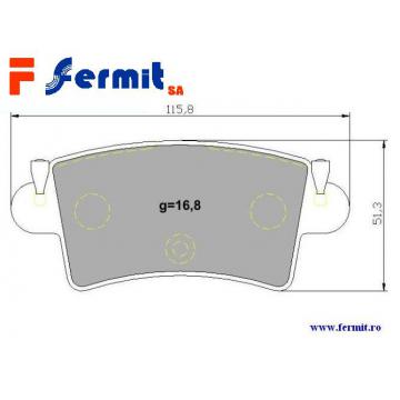 Placute frana spate - Renault, Opel - WVA 23669 - Pret | Preturi Placute frana spate - Renault, Opel - WVA 23669