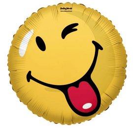 Balon folie metalizata SMILEY FACE WITH TONGUE 18" - Pret | Preturi Balon folie metalizata SMILEY FACE WITH TONGUE 18"
