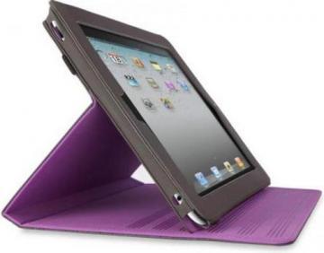 Husa/Stand iPad 2 BELKIN Material textil, Stil coperta, Neagra cu interior mov, F8N612ebC02 - Pret | Preturi Husa/Stand iPad 2 BELKIN Material textil, Stil coperta, Neagra cu interior mov, F8N612ebC02