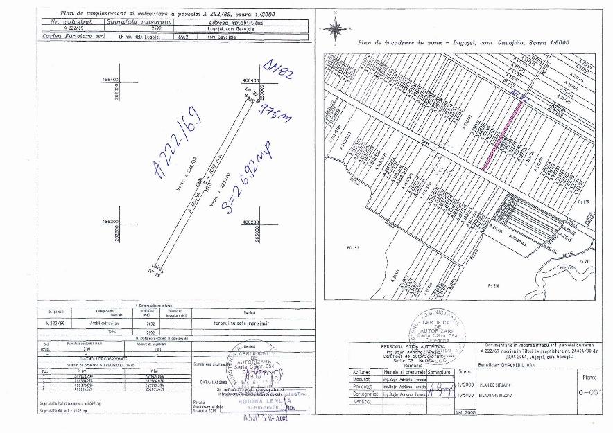 Teren extravilan, 2692mp, Comuna Lugojel - Pret | Preturi Teren extravilan, 2692mp, Comuna Lugojel