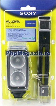 Lampa video Sony HVL-20DMA 2 faze 10w/ 20w.NP-FM battery - Pret | Preturi Lampa video Sony HVL-20DMA 2 faze 10w/ 20w.NP-FM battery