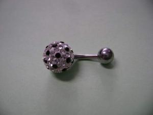 Piercing de buric cu swarovski - PC13B - Pret | Preturi Piercing de buric cu swarovski - PC13B