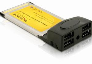 Placa PCMCIA Delock la 4 X USB 2.0, 61234 - Pret | Preturi Placa PCMCIA Delock la 4 X USB 2.0, 61234