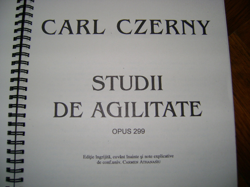 Carl CZERNY-Studii de agilitate pt pian,opus 299. - Pret | Preturi Carl CZERNY-Studii de agilitate pt pian,opus 299.