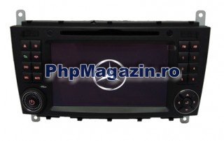 Sistem navigatie + DVD + Bluetooth dedicat Mercedes Clasa C, CLC si CLK - Pret | Preturi Sistem navigatie + DVD + Bluetooth dedicat Mercedes Clasa C, CLC si CLK