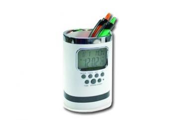 Ceas suport pentru creioane cu calendar si termometru - Pret | Preturi Ceas suport pentru creioane cu calendar si termometru