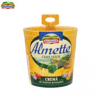 Crema de branza Hochland Almette cu ceapa 150 gr - Pret | Preturi Crema de branza Hochland Almette cu ceapa 150 gr