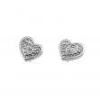 Cercei argint Heart cu cristale Swarovski cristaline - Pret | Preturi Cercei argint Heart cu cristale Swarovski cristaline