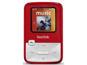 MP3 Player SanDisk Sansa Clip Zip 4GB, rosu, radio, reportofon, USB, SDMX22-004G-E46R - Pret | Preturi MP3 Player SanDisk Sansa Clip Zip 4GB, rosu, radio, reportofon, USB, SDMX22-004G-E46R