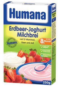 HUMANA Cereale capsuni cu iaurt x250 gr - Pret | Preturi HUMANA Cereale capsuni cu iaurt x250 gr