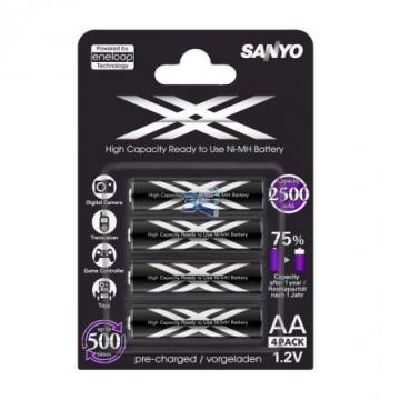 Sanyo Eneloop 2500mAh - Set 4 acumulatori R6 (AA) - Pret | Preturi Sanyo Eneloop 2500mAh - Set 4 acumulatori R6 (AA)