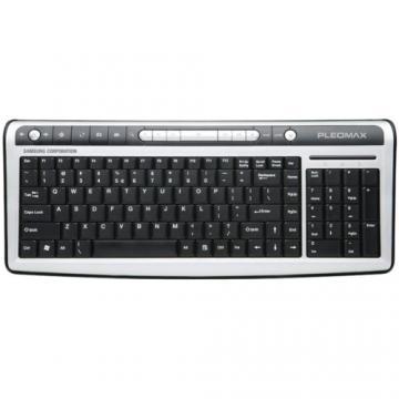Tastatura Standard Slim Pleomax PKB5000, USB, Negru/Argintiu - Pret | Preturi Tastatura Standard Slim Pleomax PKB5000, USB, Negru/Argintiu
