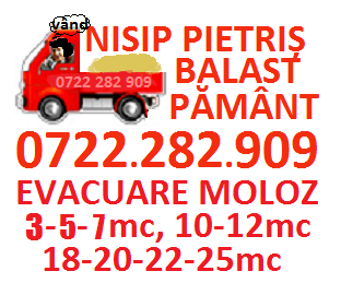 VAND PIETRIS, NISIP, BALAST, PAMANT in BUC+IF - Pret | Preturi VAND PIETRIS, NISIP, BALAST, PAMANT in BUC+IF