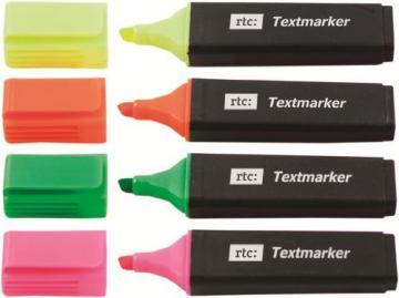 Textmarkere RTC, 4 bucati/set - Pret | Preturi Textmarkere RTC, 4 bucati/set