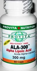 ALA-300 Acid Alfa Lipoic Forte 300mg *60cps - Pret | Preturi ALA-300 Acid Alfa Lipoic Forte 300mg *60cps