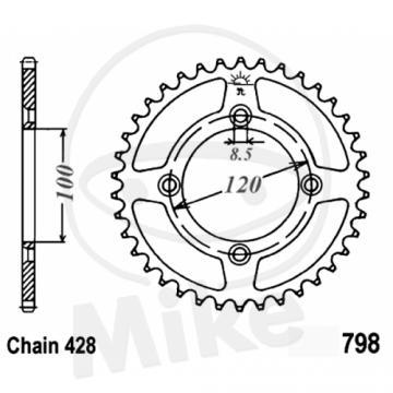 Pinion spate Z52 428 AL Yamaha YZ/Suzuki RM - Pret | Preturi Pinion spate Z52 428 AL Yamaha YZ/Suzuki RM
