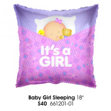 Balon folie 18 inch Baby Girl Sleeping - Pret | Preturi Balon folie 18 inch Baby Girl Sleeping