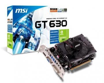 PLACA VIDEO MSI NVIDIA NV630GT, DDR3, 2048MB, 128bit, VGA, DVI, HDMI, FAN, N630GT-MD2GD3 - Pret | Preturi PLACA VIDEO MSI NVIDIA NV630GT, DDR3, 2048MB, 128bit, VGA, DVI, HDMI, FAN, N630GT-MD2GD3