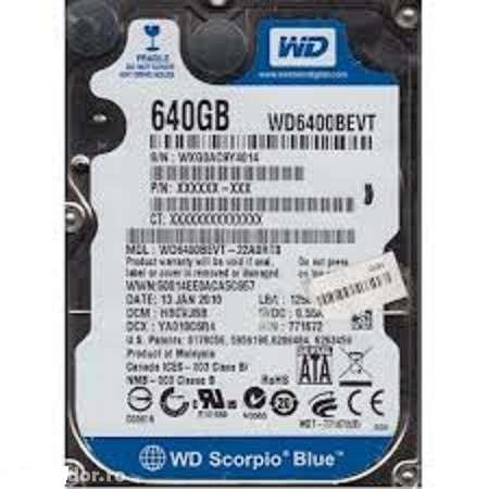 Vand hdd laptop wd scorpio blue 640gb sata3 - Pret | Preturi Vand hdd laptop wd scorpio blue 640gb sata3