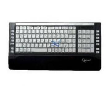 Gembird KB-9630L, letter-illuminated keyboard, silver/black - Pret | Preturi Gembird KB-9630L, letter-illuminated keyboard, silver/black