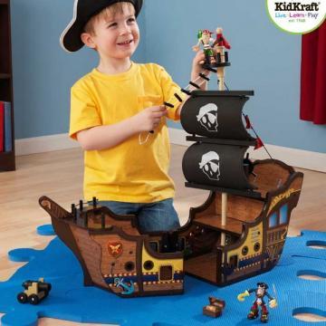 Corabie din lemn Pirate Ship Play - Pret | Preturi Corabie din lemn Pirate Ship Play