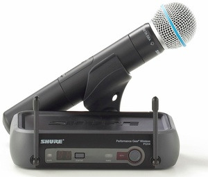 Vand microfon wireless(fara fir), pentru vocal, SHURE PGX24E/BETA58, nou, - Pret | Preturi Vand microfon wireless(fara fir), pentru vocal, SHURE PGX24E/BETA58, nou,