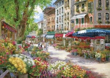 Puzzle Schmidt 1000 Sam Park : Paris, flower market - Pret | Preturi Puzzle Schmidt 1000 Sam Park : Paris, flower market