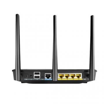 ASUS RT-N66U Dual-Band Wireless-N900 Gigabit Router, 2.4Ghz/5Ghz Concurrent dualband, 4x Gigabit LAN port, 2x USB, printer Server / FTP server / UPnP, Green Network - Pret | Preturi ASUS RT-N66U Dual-Band Wireless-N900 Gigabit Router, 2.4Ghz/5Ghz Concurrent dualband, 4x Gigabit LAN port, 2x USB, printer Server / FTP server / UPnP, Green Network