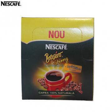 Cafea instant Nescafe Brasero Strong 36plicuri X 1 8g - Pret | Preturi Cafea instant Nescafe Brasero Strong 36plicuri X 1 8g