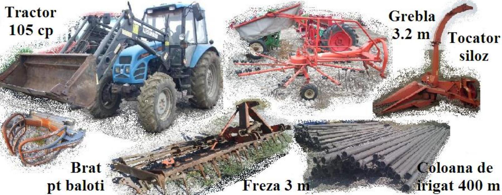 PACHET PROMOTIONAL! Tractor, incarcator, grebla, tocator siloz, freza si coloana de irigat - Pret | Preturi PACHET PROMOTIONAL! Tractor, incarcator, grebla, tocator siloz, freza si coloana de irigat